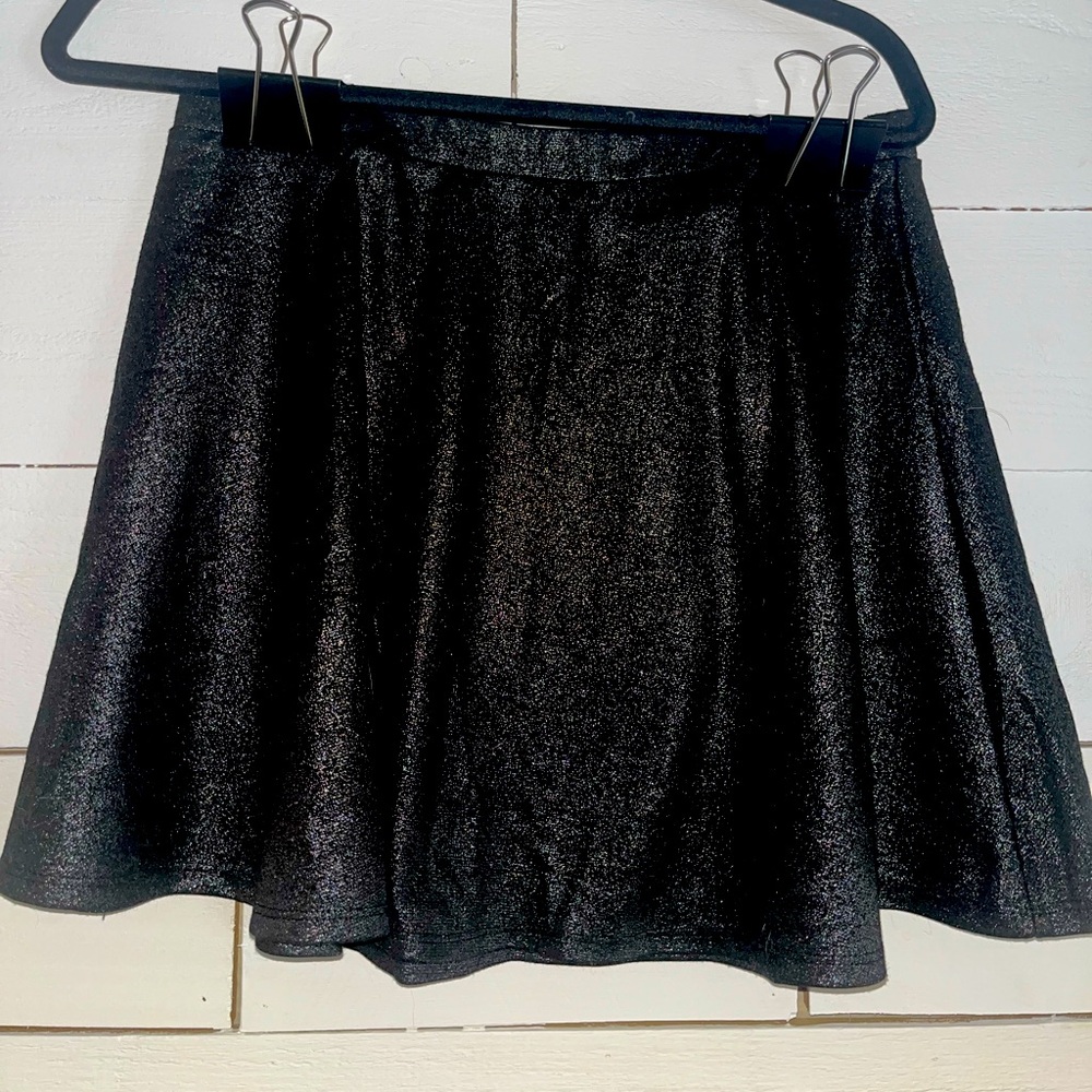Metallic circle skirt L